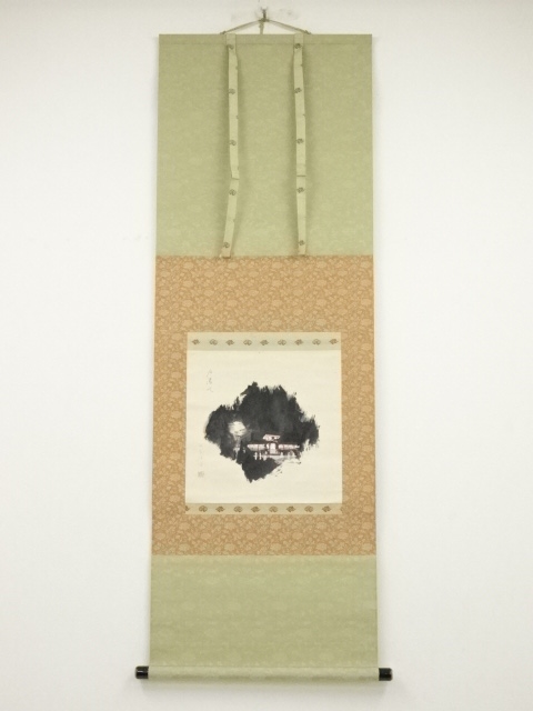 JAPANESE HANGING SCROLL / HAND PAINTED / SCENERY